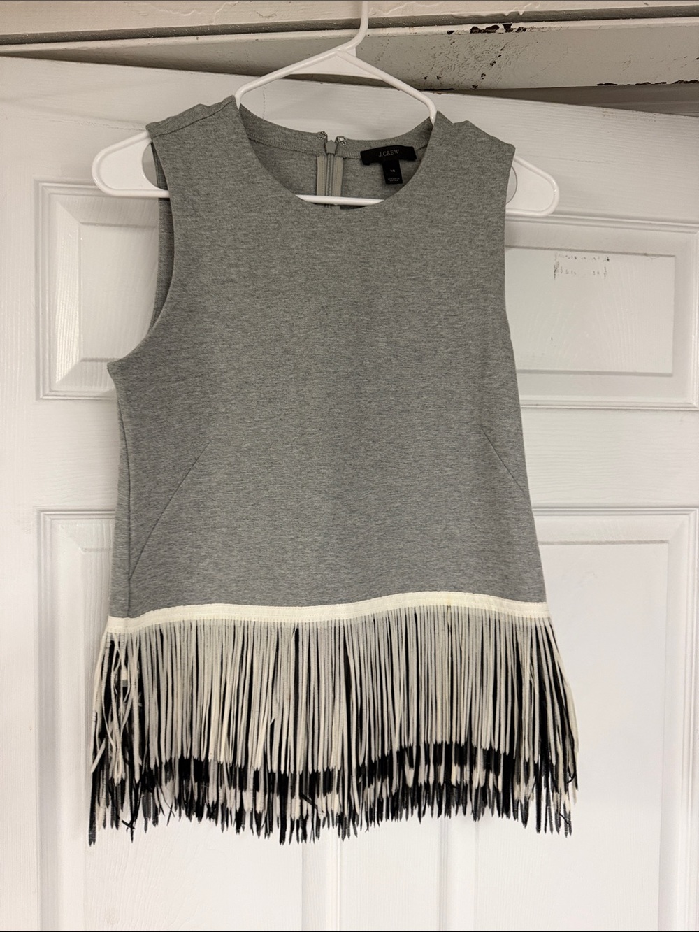 JCrew fringe top size xs euc